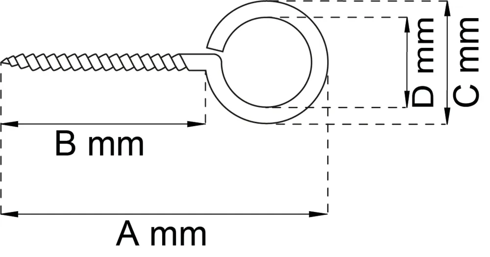 SKRUVÖGLA 1 EFZ 42X3,3MM 10ST