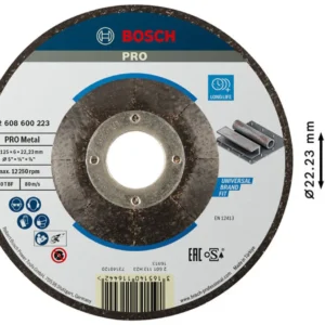 SLIPSKIVA METALL 125X6MM BOSCH