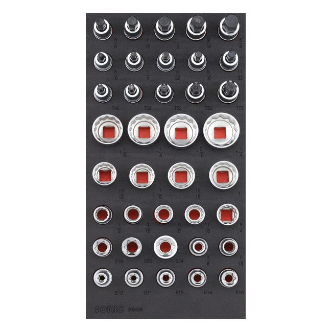 Sonic Hyls/Bits-set 1/2" Infästning Tum