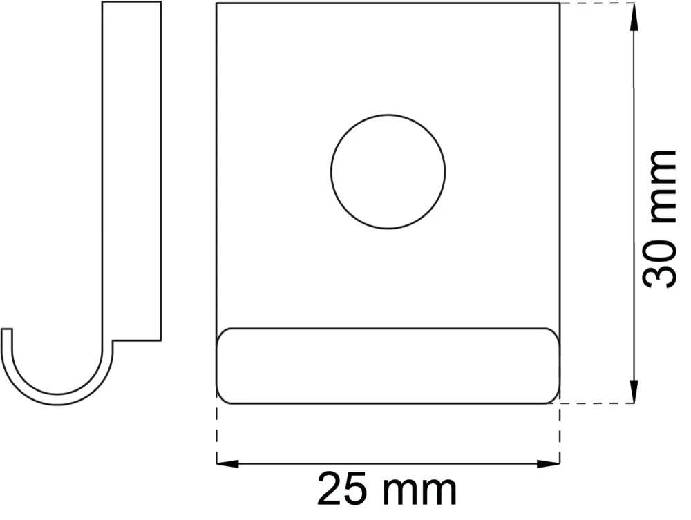 SPEGELKLAMMER 300 RF 4ST
