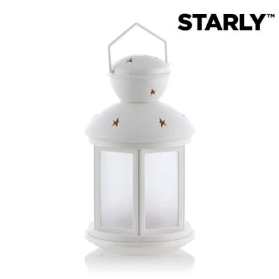 Starly Led-Lykta Vit