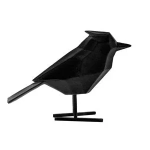 Staty Fågel Stor Svart