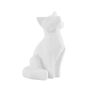 Staty Origami Fox Vit