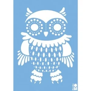 Stencil Din A4 Uggla