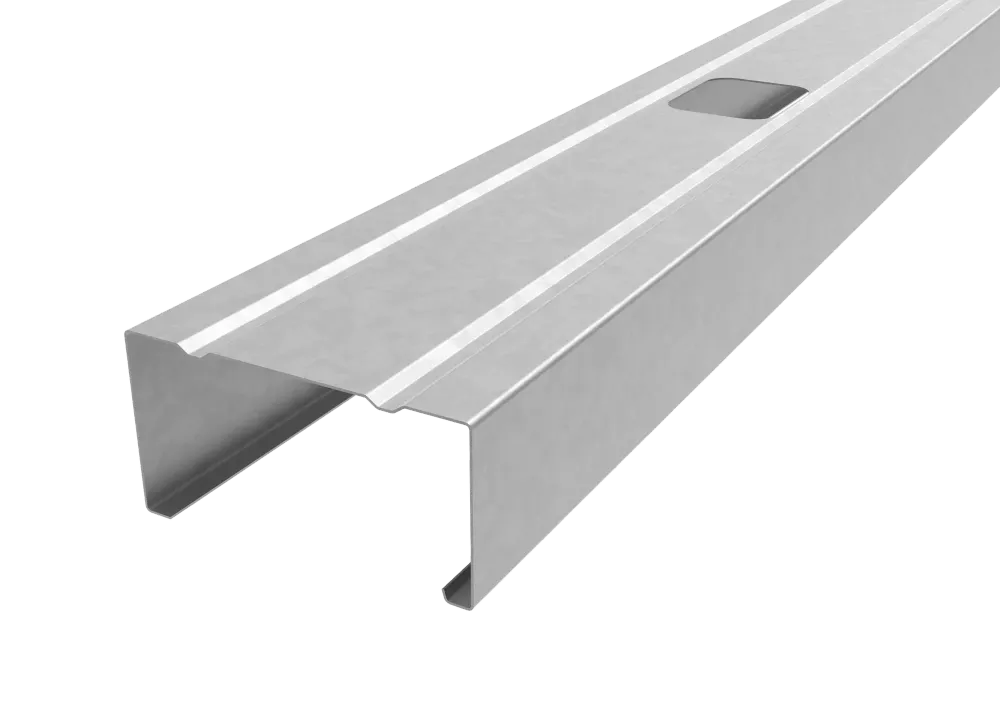 STÅLREGEL RE 45 2500MM GALVANISERAD