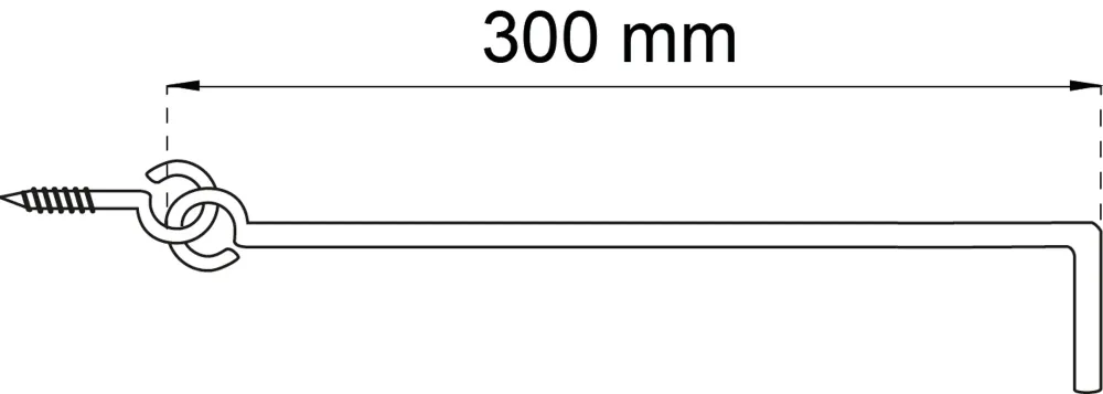 STORMHASP 21 VIT 300MM 2ST