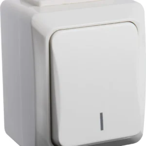 STRÖMBRYTARE 2-POL IP54 VIT