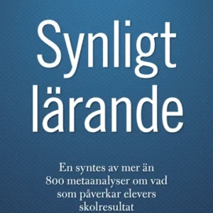 Synligt lärande : en syntes av mer än 800 metaanalyser om vad som påverkar elevers skolresultat