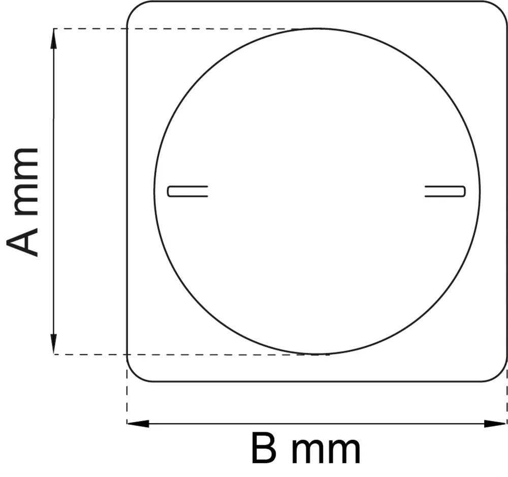 TALLRIKSVENTIL 282 PLAST VIT 125MM