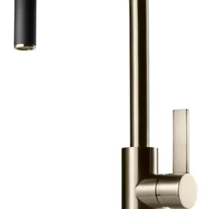 TAPWELL ARM887 BORSTAD NICKEL KÖKSBLANDARE MED UTDRAGBAR PIP