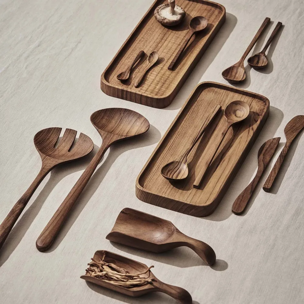 Teak Salad Set