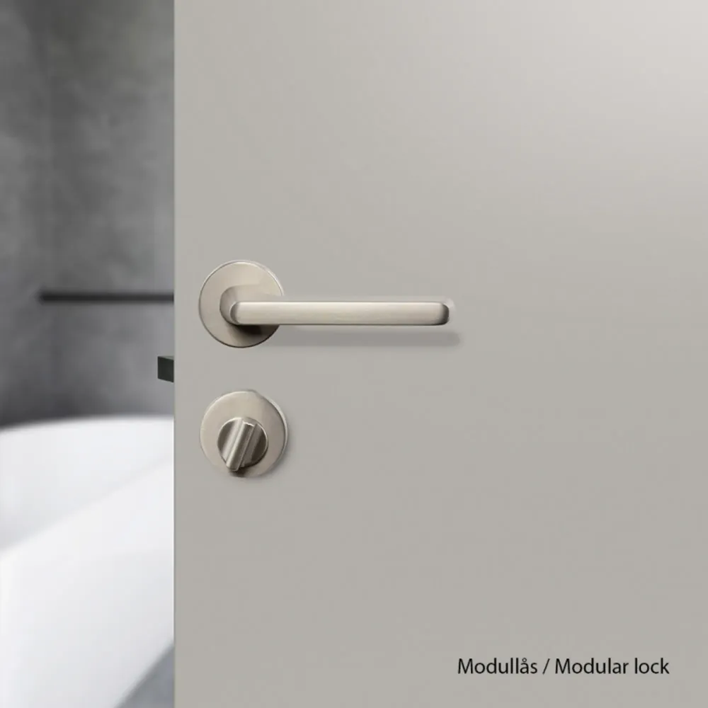 TOALETTLÅS R ROSTFRITT STÅL FINISH BESLAG DESIGN
