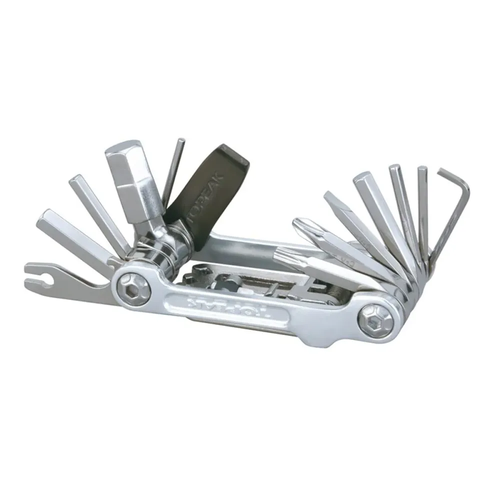 TOPEAK MINI PRO Silver Multi-Tool (20 verktyg + fodral)