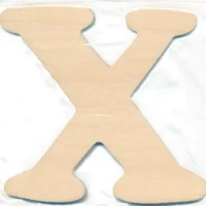 Träbokstav X 10Cm X 4Mm