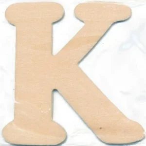 Träbokstav K 10Cm X 4Mm