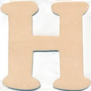 Träbokstav H 10Cm X 4Mm