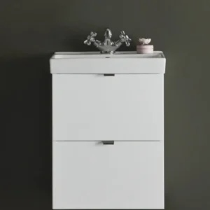 TVÄTTSTÄLLSSKÅP VIT 45CM HAFA NEAT