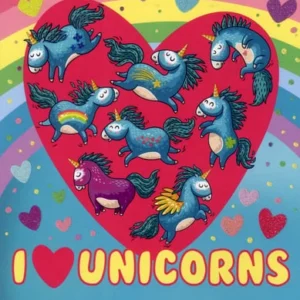 Unicorns Målarbok 1 stk