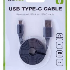 Usb Type C Kabel Flat 1 Med Grå