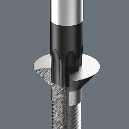 Wera 367/6 Torx skruvmejselsats kraftform Plus + Rack, 6 delar