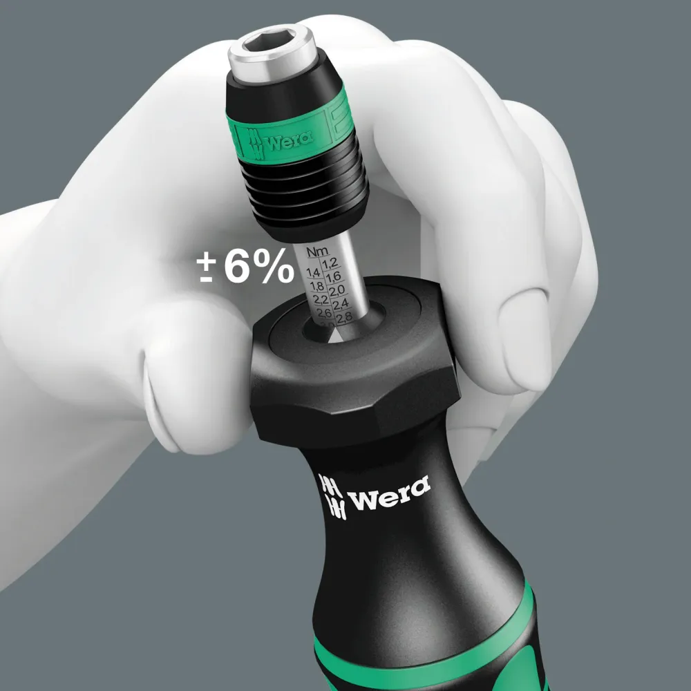 Wera 7440/41 Kraftform momentskruvmejselvsats 0,3–3,0 Nm