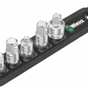 Wera 781/5 hylsadaptersats 1, 6 delar Hylsadapters 1/4" 3/8" 1/2"