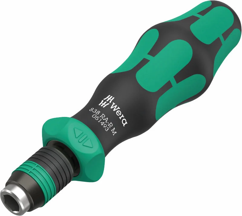 Wera 838 RA-R M bitshandtag med spärrfunktion, 1/4"