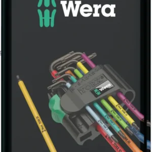 Wera 967 SPKL/9 L-Keys Set för TORX, 9 nycklar Multicolour