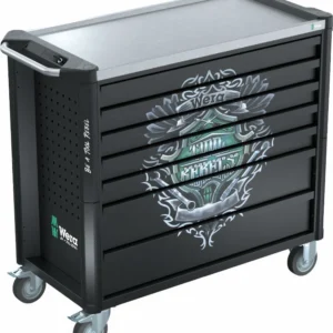 Wera 9702 Tool Rebel-verktstadsvagn Rostfri XXL 2, 202 delar