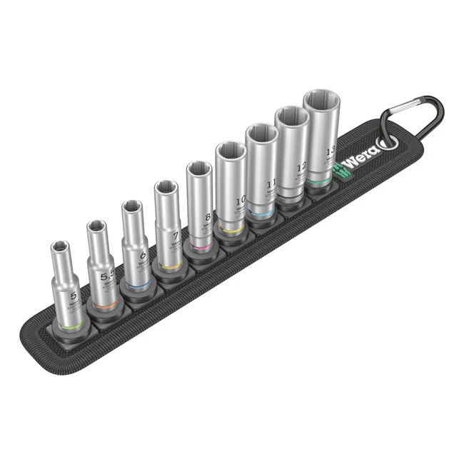Wera Hylssats Djupa 1/4" Infästning
