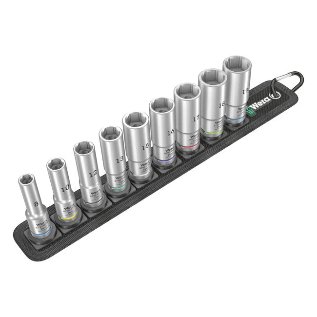 Wera Hylssats Djupa 3/8" Infästning