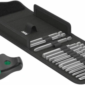 Wera Kraftform Kompakt 400 RA Set 1, 17 pieces T-Handtag spärr bitsfäste
