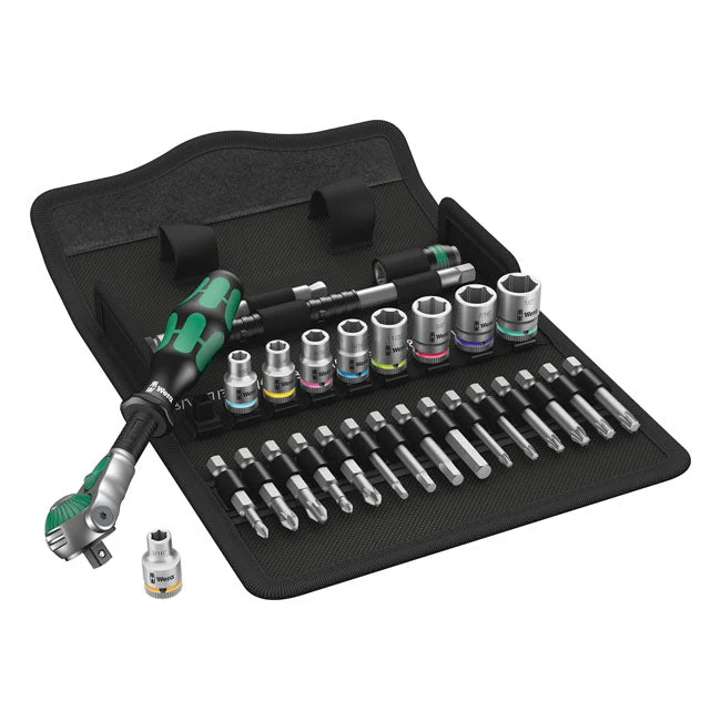 Wera Zyklop Bits/Hylssats 1/4" Infästning 28st Tum
