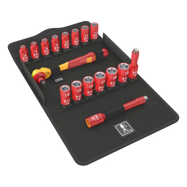 Wera Zyklop Hylssats 3/8" Infästning VDE