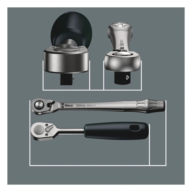 Wera Zyklop Switch Bits/Hylssats 28st 1/2" Infästning
