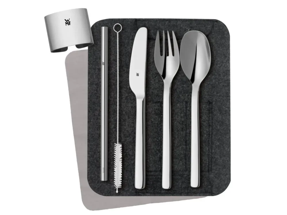 WMF Bestickset to-go MY2GO, med fodral, grön